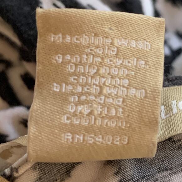 Banana Republic Dress Women S Jersey Stretch Halter Maxi Print Black White - Picture 12 of 12